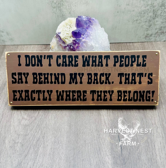 Handmade Wood Novelty Sign